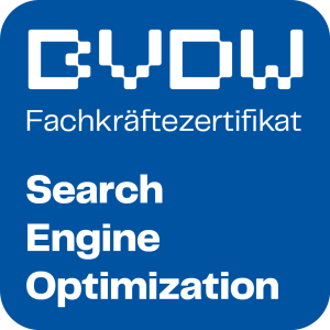 Webxio BVDW SEO Fachkraft zertifiziert