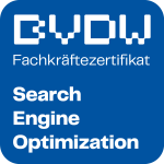 Webxio BVDW SEO Fachkraft zertifiziert